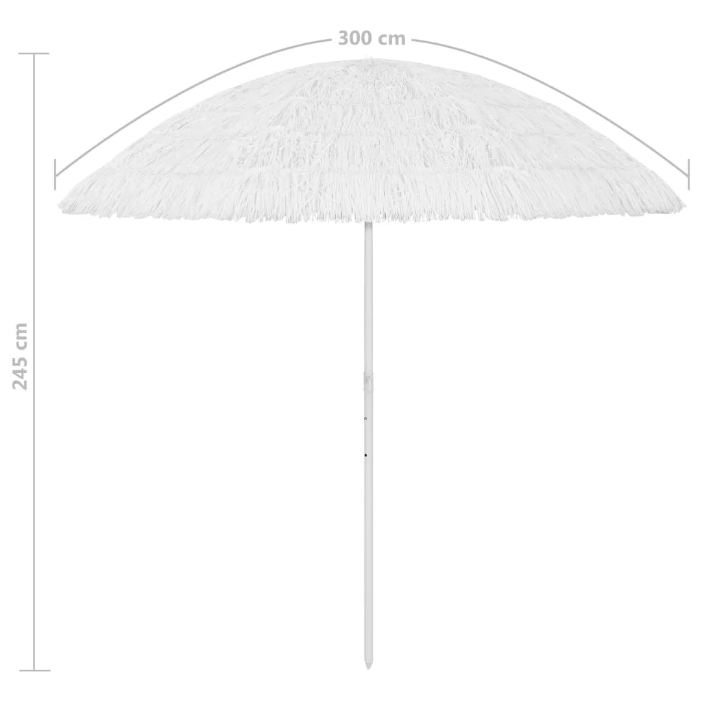Ombrellone Hawaii 300 cm bianco 02_0008387