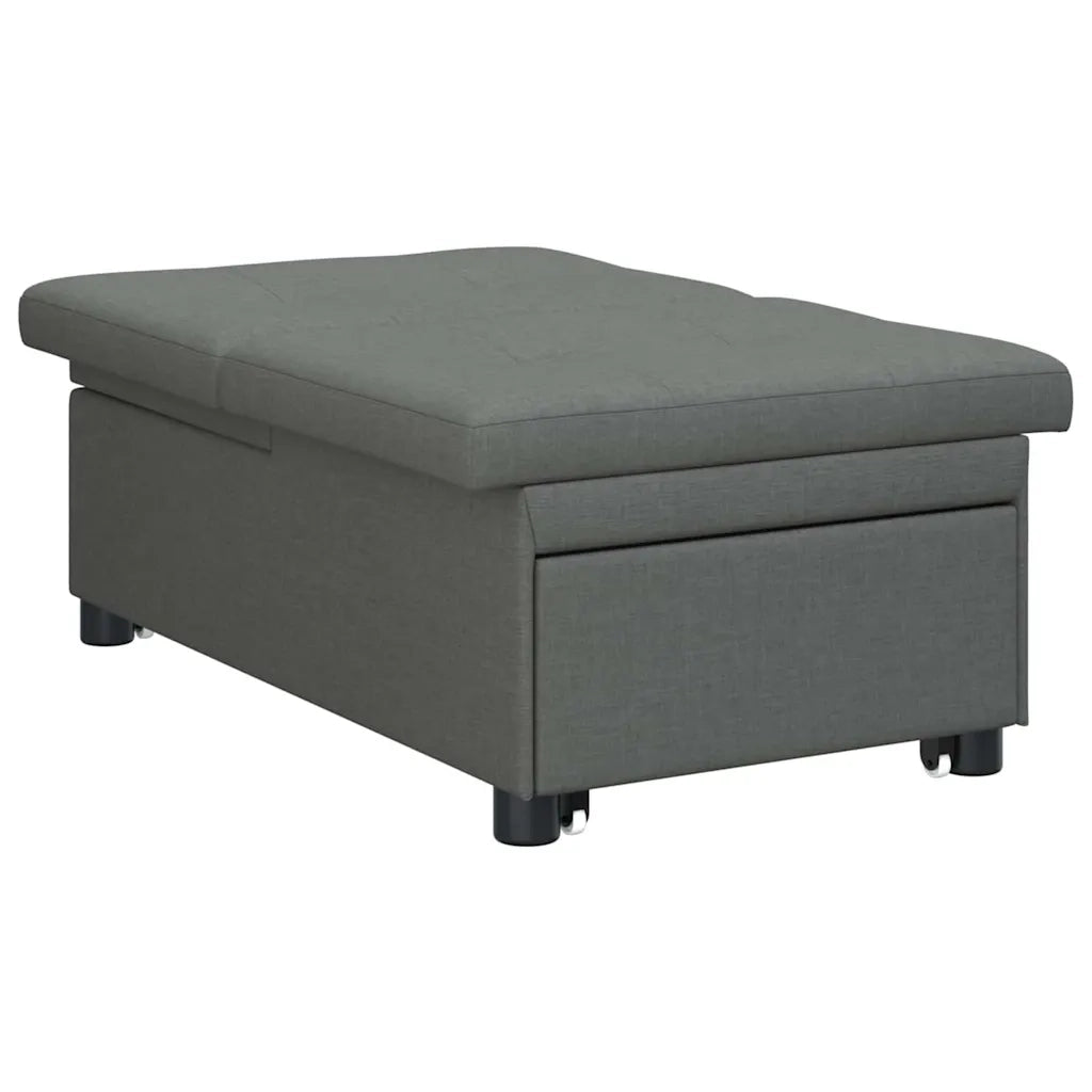Divano Letto Estraibile Grigio scuro 194 x 50 x 82 cm Tessuto 42008583