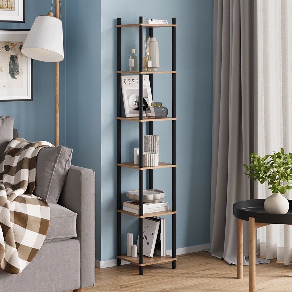 Vicco Libreria Quercia dorata/antracite 30 x 163.5 cm 6 ripiani