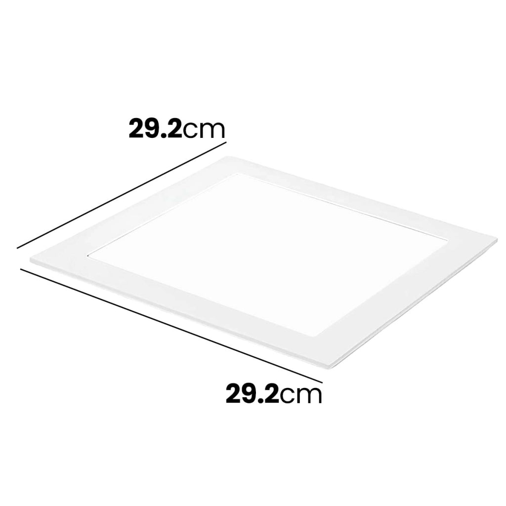 Pannello LED Quadrato 25W 29.2x29.2cm Incassato nel Soffitto Design Extra Piatto Bianco Avizar