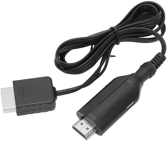 Adattatore per console - Cavo HDMI - Convertitore video - Prestazioni stabili - 100 Cm - Adattatore per console - Compatibile con PlayStation 1 e 2 - Modello Bewinn