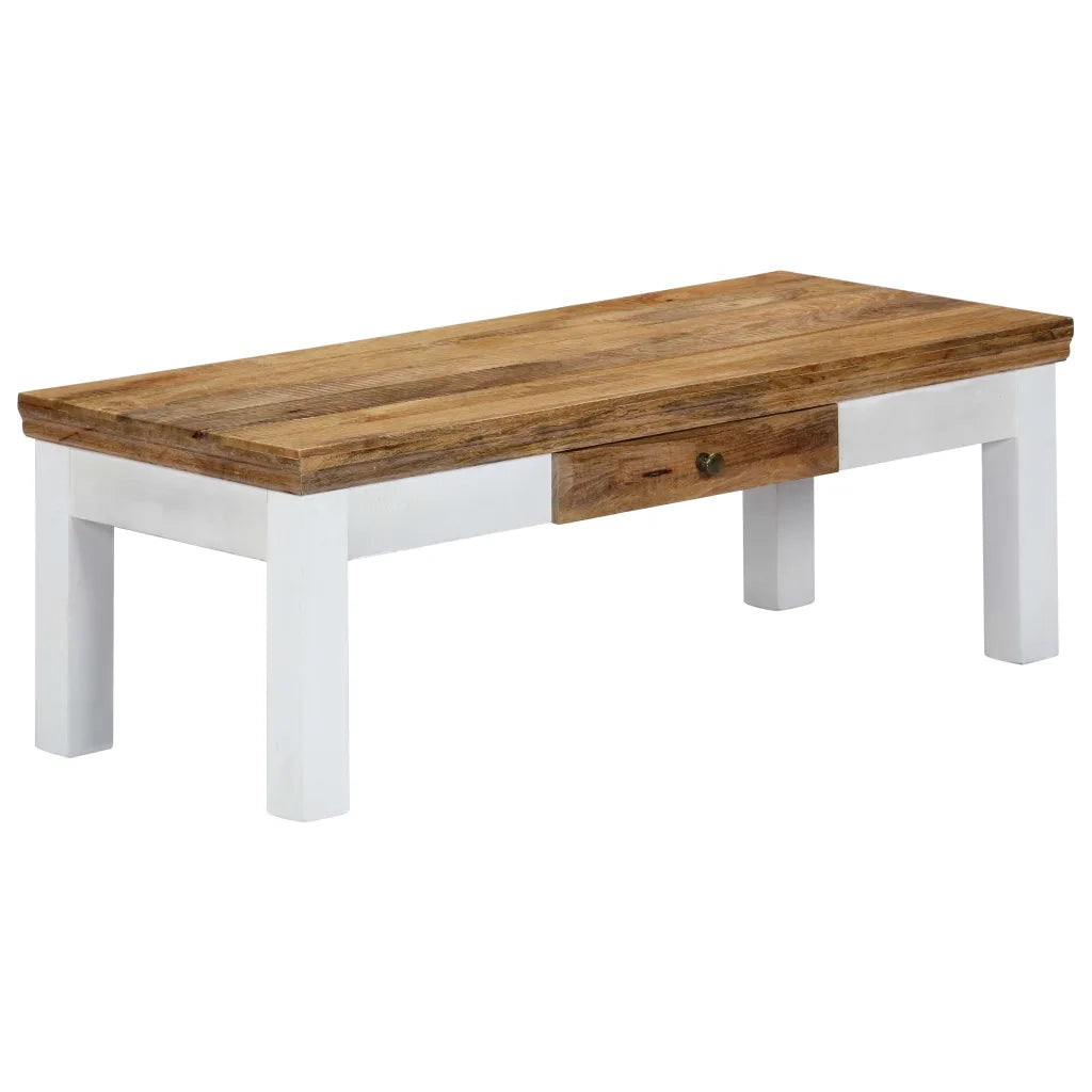 Tavolino da CaffÃ¨ 110x50x40 cm in Legno Massello di Mango cod mxl 57139
