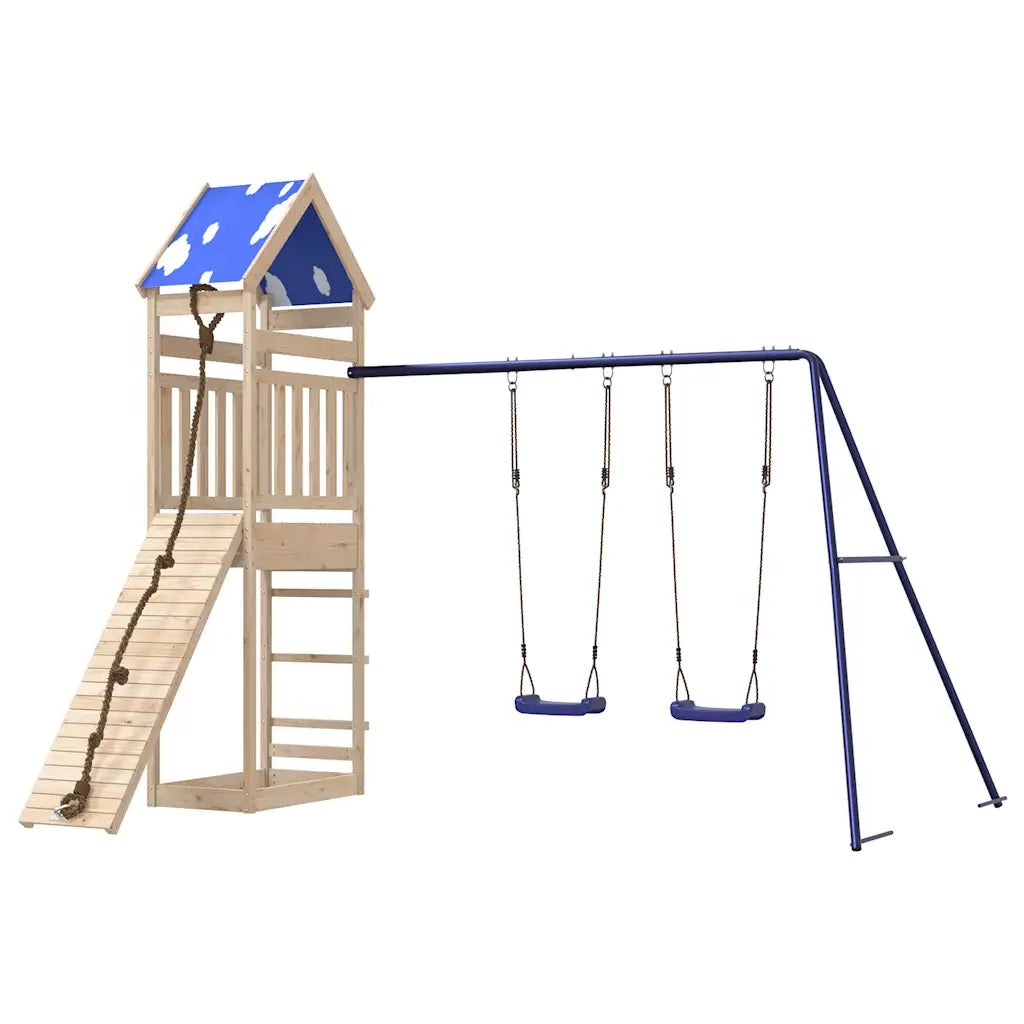 Set da Gioco da Esterno in Legno Massello di Pino 3279031