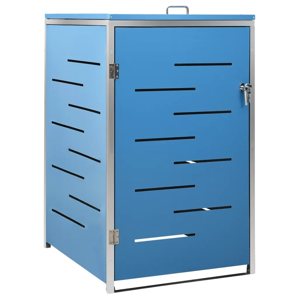 Copribidone per Spazzatura Singolo 69x77,5x112,5cm Acciaio Inox 149566