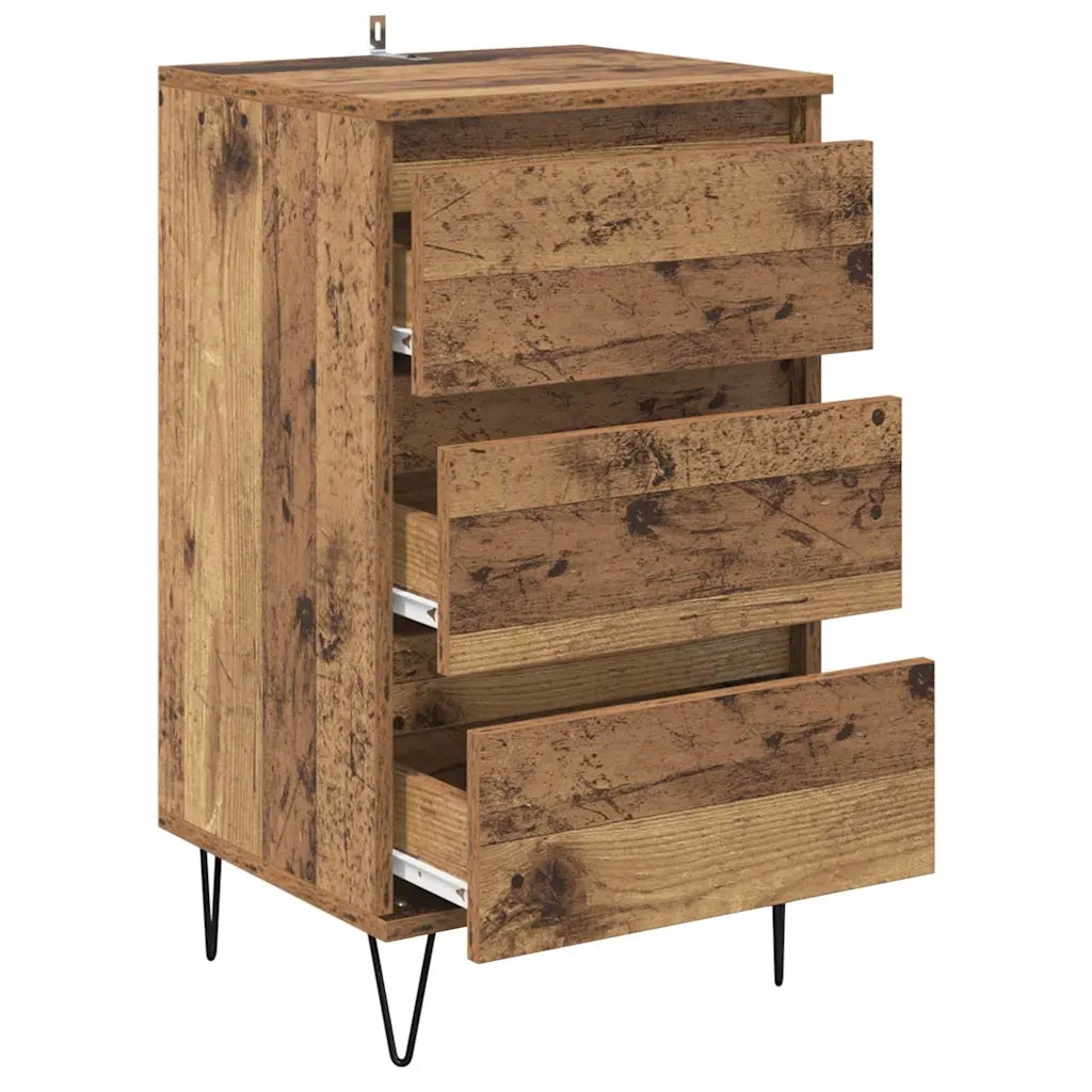 Credenza con Cassetto-Buffet-Armadio da cucina Legno vecchio 40 x 35 x 70 cm 695557