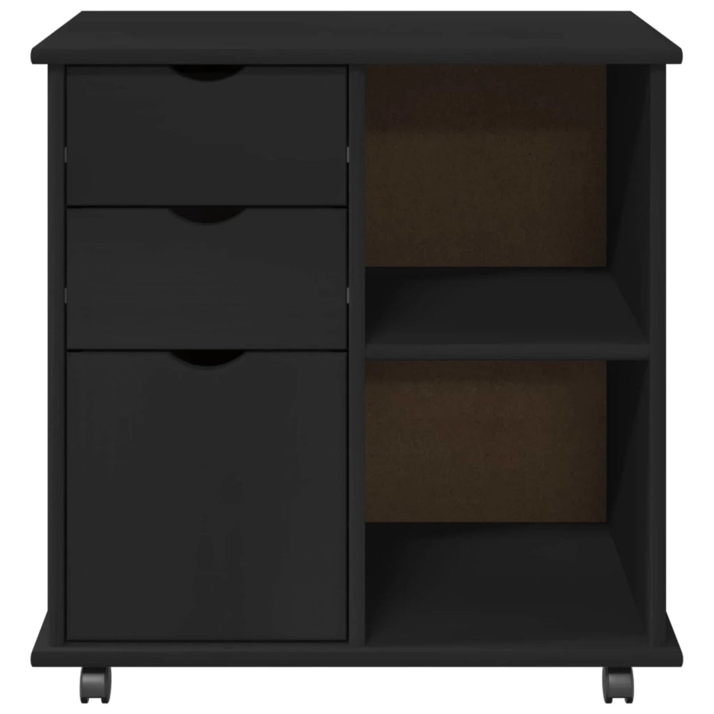 Mobile con Ruote con ruota Nero 63,5 x 39 x 65,5 cm 42028383