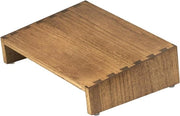 Sostegno per Piedi con Regolazione di Altezza - Soluzione Ergonomica Portatile per Migliorare la Postura e la Circolazione - Legno Scuro