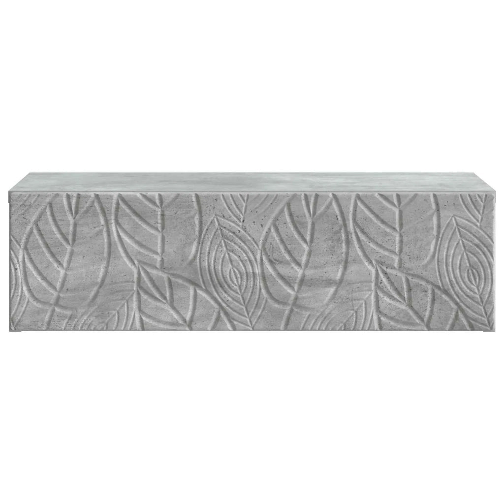 Tavolino da Parete Laterale Grigio Cemento 59 x 34,5 x 17 cm 898828