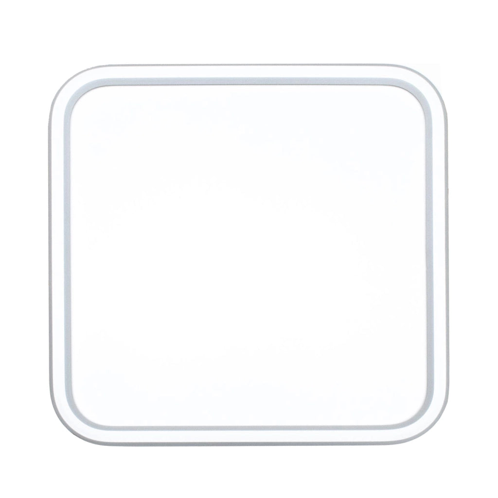 Plafoniera moderna quadrata LED 50W interruttore CCT luce indiretta soffitto bagno cucina ufficio 4000lm 50cm