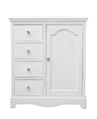 Credenza Blanc 1 Anta 4 Cassetti in Legno
