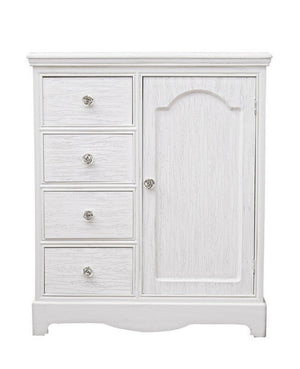 Credenza Blanc 1 Anta 4 Cassetti in Legno