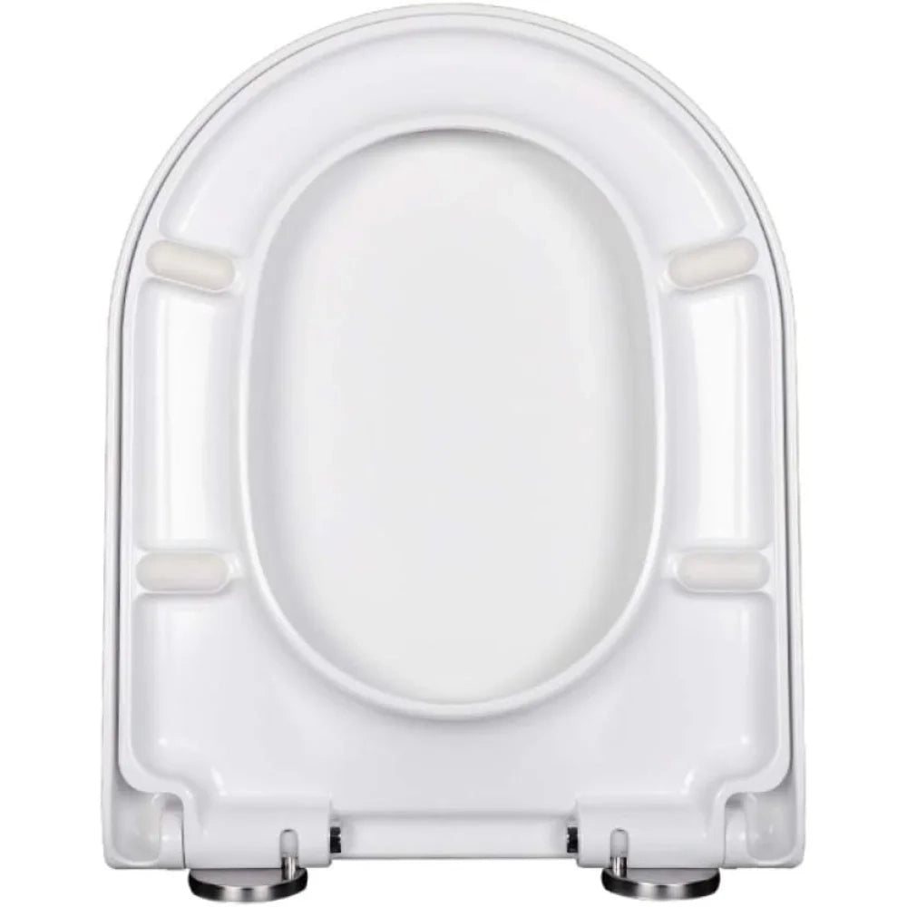 Sedile wc a forma di v u per wc con chiusura morbida, facile da