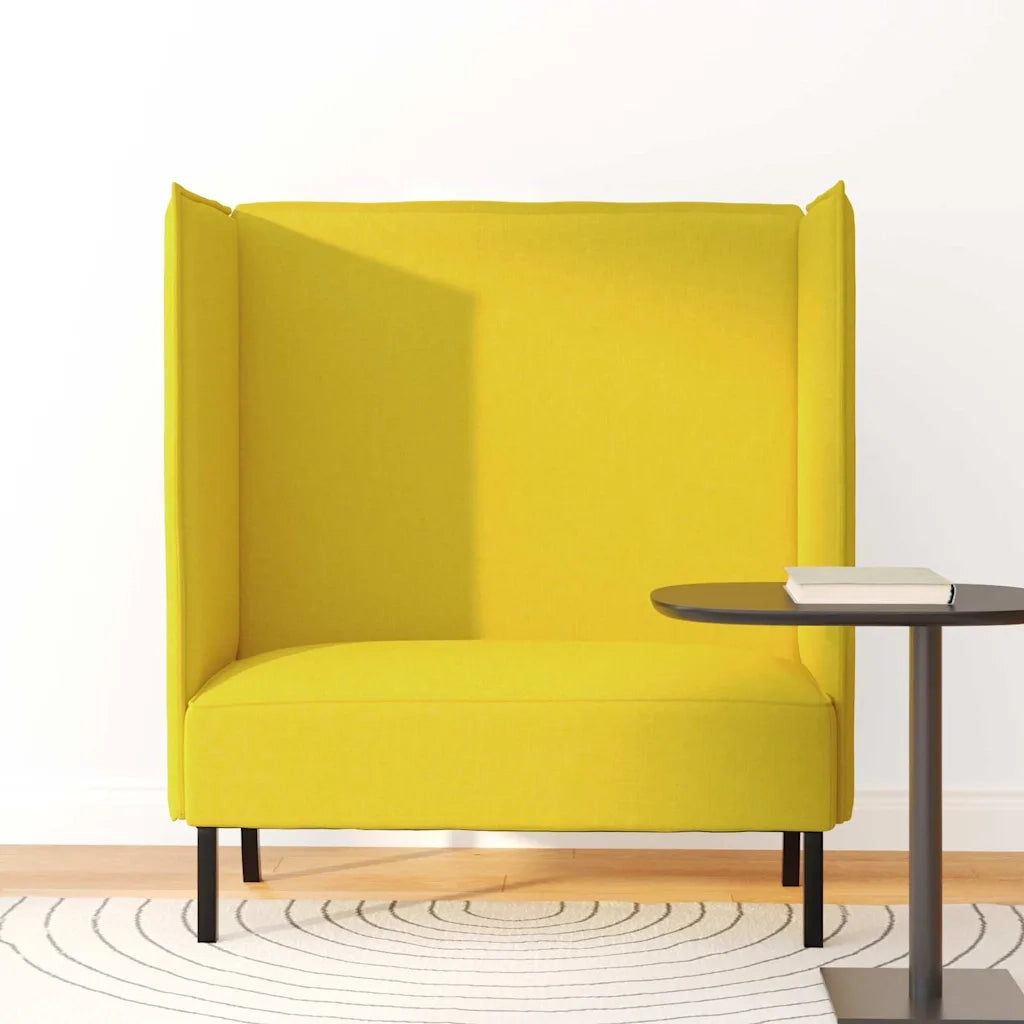 Divano alto 101cm Giallo chiaro Tessuto 42010841