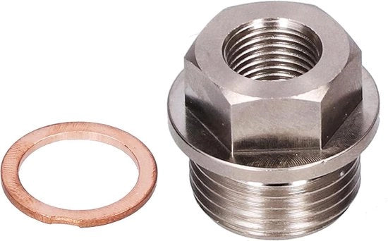 Adattatore M18x1.5 a 1/8NPT per sensore di pressione acqua olio con sigillatura.