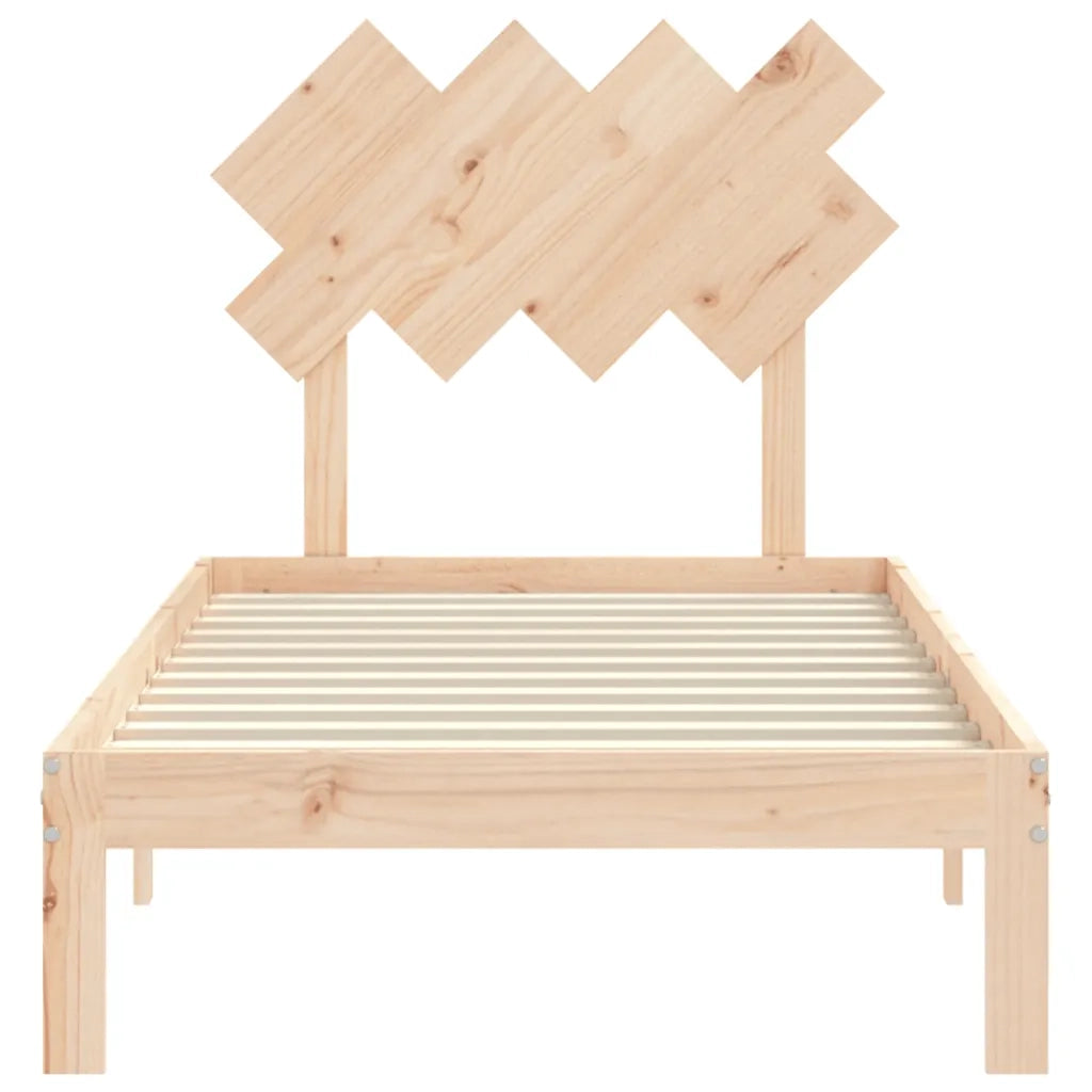 Giroletto senza Materasso-Struttura Letto 90x200 cm in Legno Massello di Pino 793260