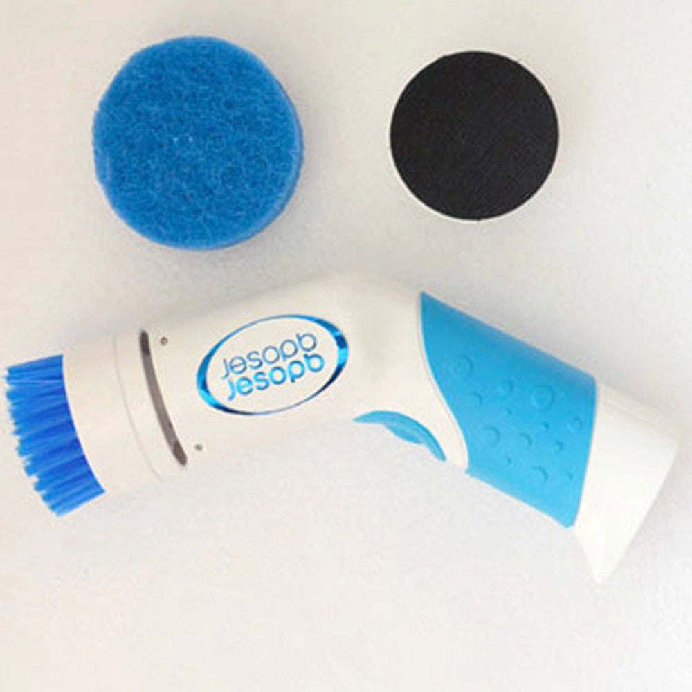 Trade Shop - Pulitore Power Scrubber Sgrassatore Rotante Impermeabile Scrosta Piatti Pentole -