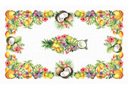 Tovaglia Copritavolo Cucina 100% Cotone Digitale Disegno Tropical GI - 150x250 - Tropical