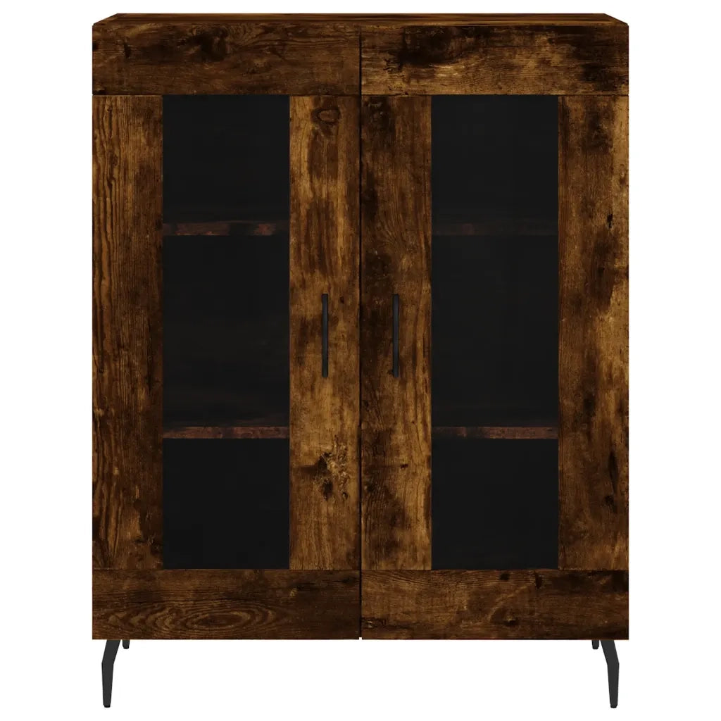 Credenza Rovere Fumo  69,5x34x180 cm in Legno Multistrato 3198294