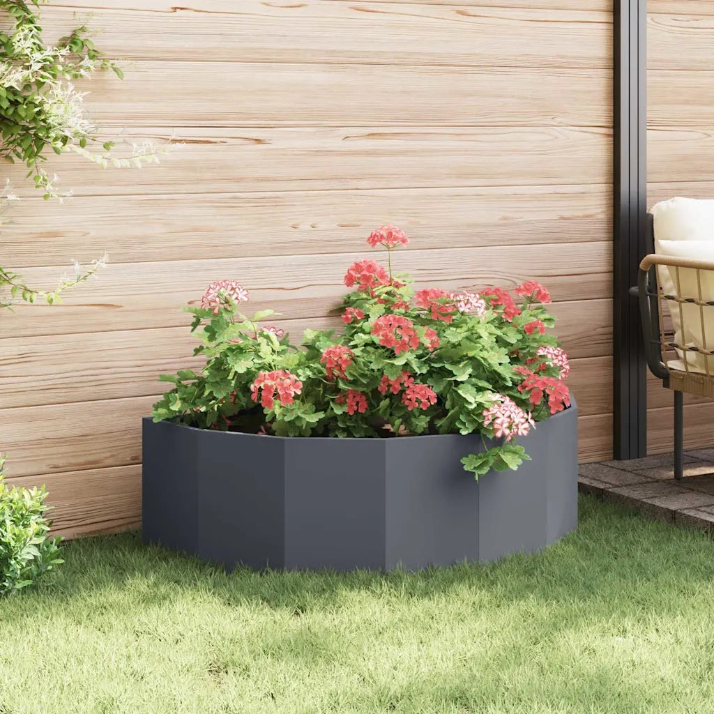 Fioriera Antracite 120 x 60 x 35 cm Acciaio 883684