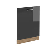 Pannello frontale R-Line Antracite lucido/Rovere dorato 60 cm senza piano di lavoro Vicco