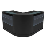Set Banconi Nero Selene LED C900 CM60 con Serratura e Vetrina Espositiva