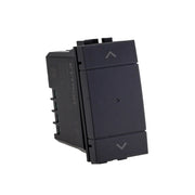 Pulsante Modulo Tapparelle Connesso Smart WIFI Tuya Per Tende Persiane Compatibile Bticino Living Colore Nero