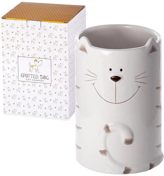 Supporto ceramico per oggetti da cucina - Accessorio da cucina - 1 pezzo - Bianco