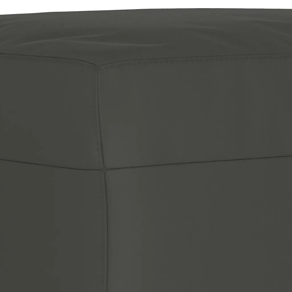 Panca-Sgabello grigio scuro 70x35x41 cm in Microfibra