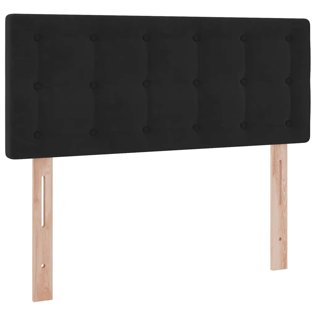 Letto con Contenitore con materasso Nero 120 x 200 cm Velluto 3370871