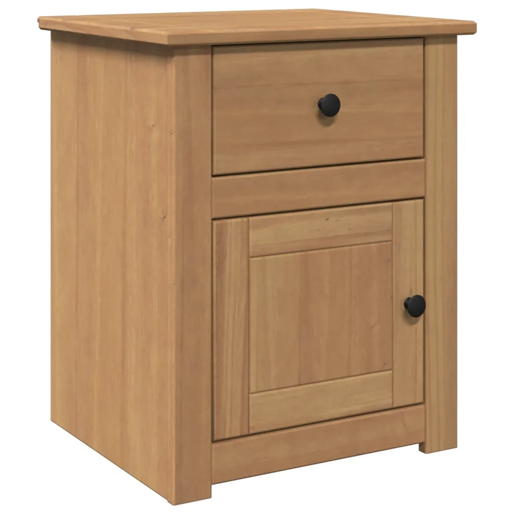 vidaXL Comodino Panama 46x40x57 cm in Legno Massello di Pino