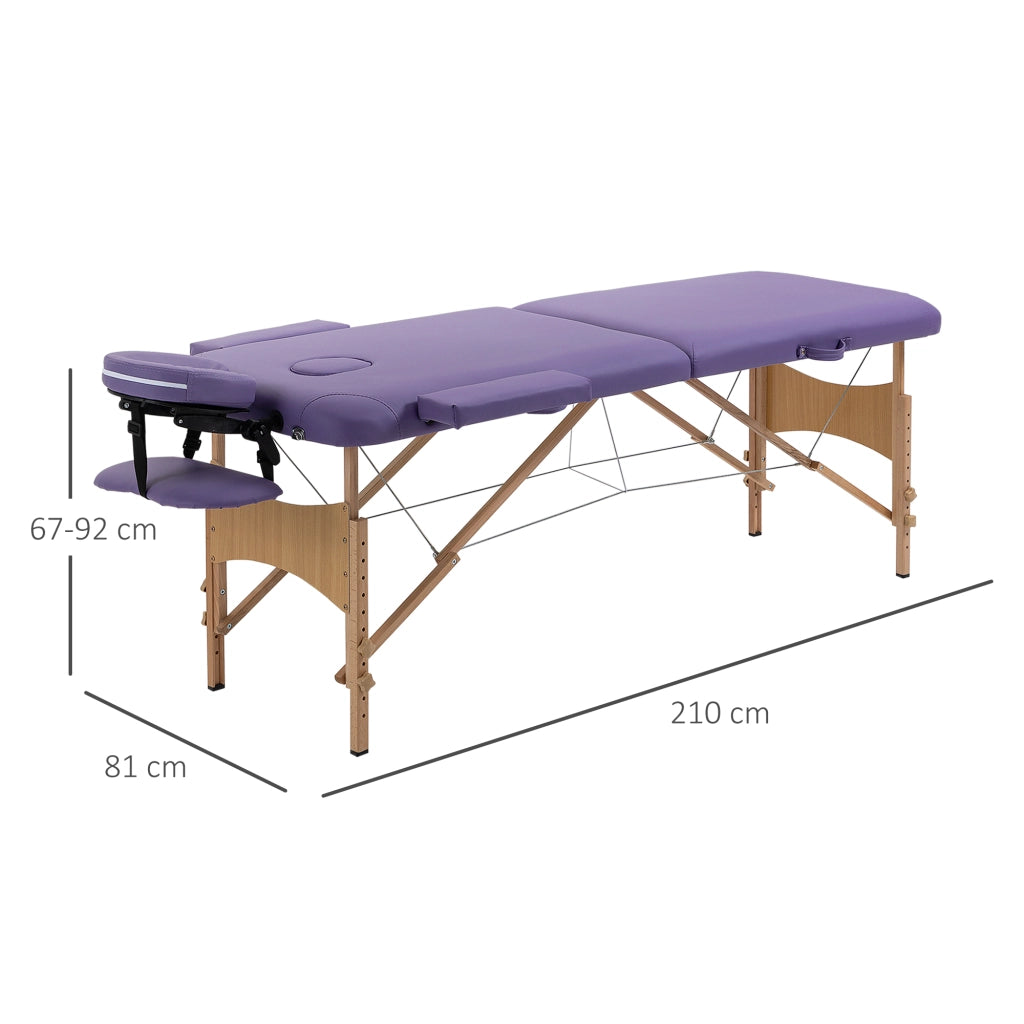 Tavolo Pieghevole Regolabile ¨C zephmum ¨C 210x81cm Viola