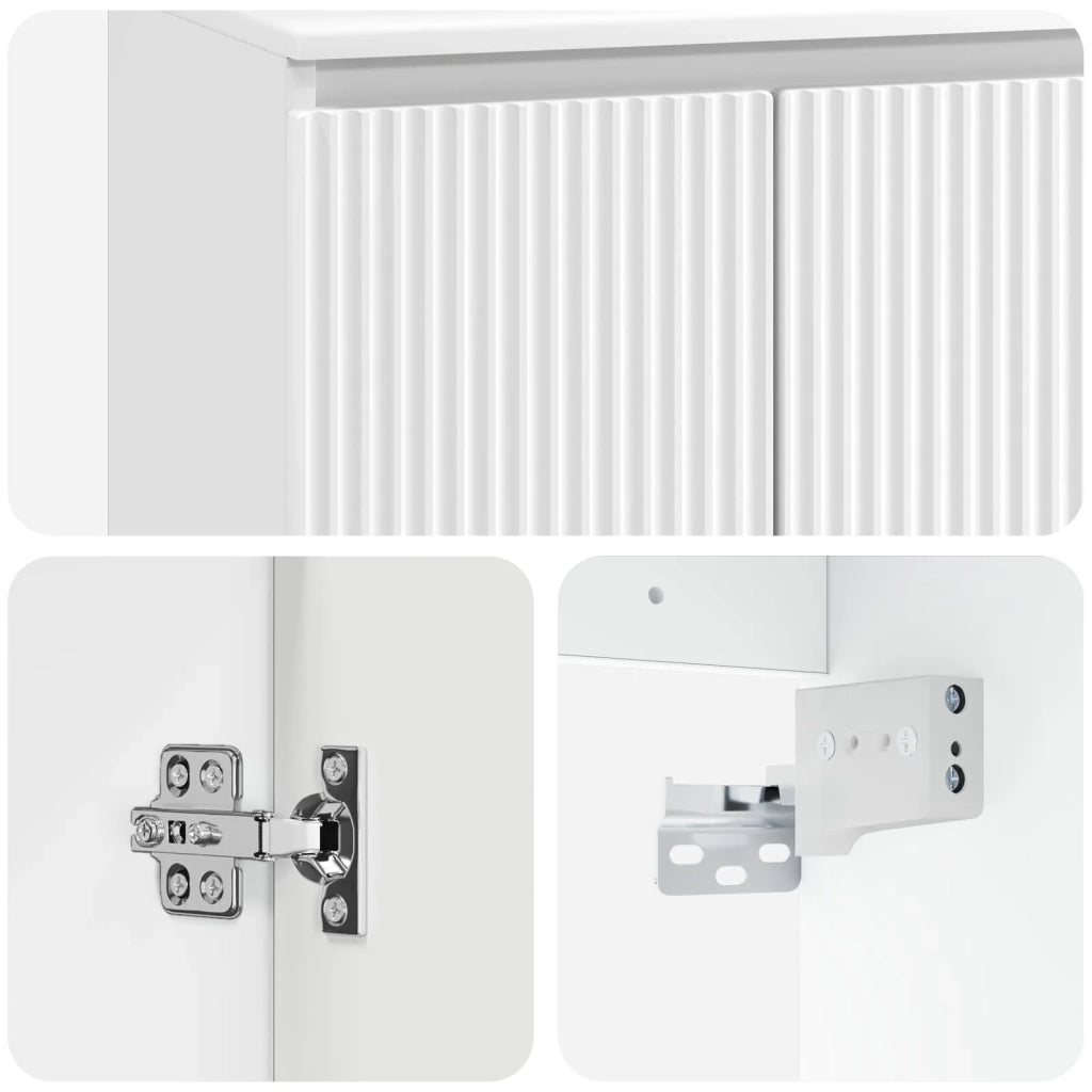 Set di mobili per il bagno Bianco Legno ingegnerizzato 3404330