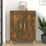 Credenza Rovere Fumo 69,5x34x90 cm in Legno Multistrato 817339