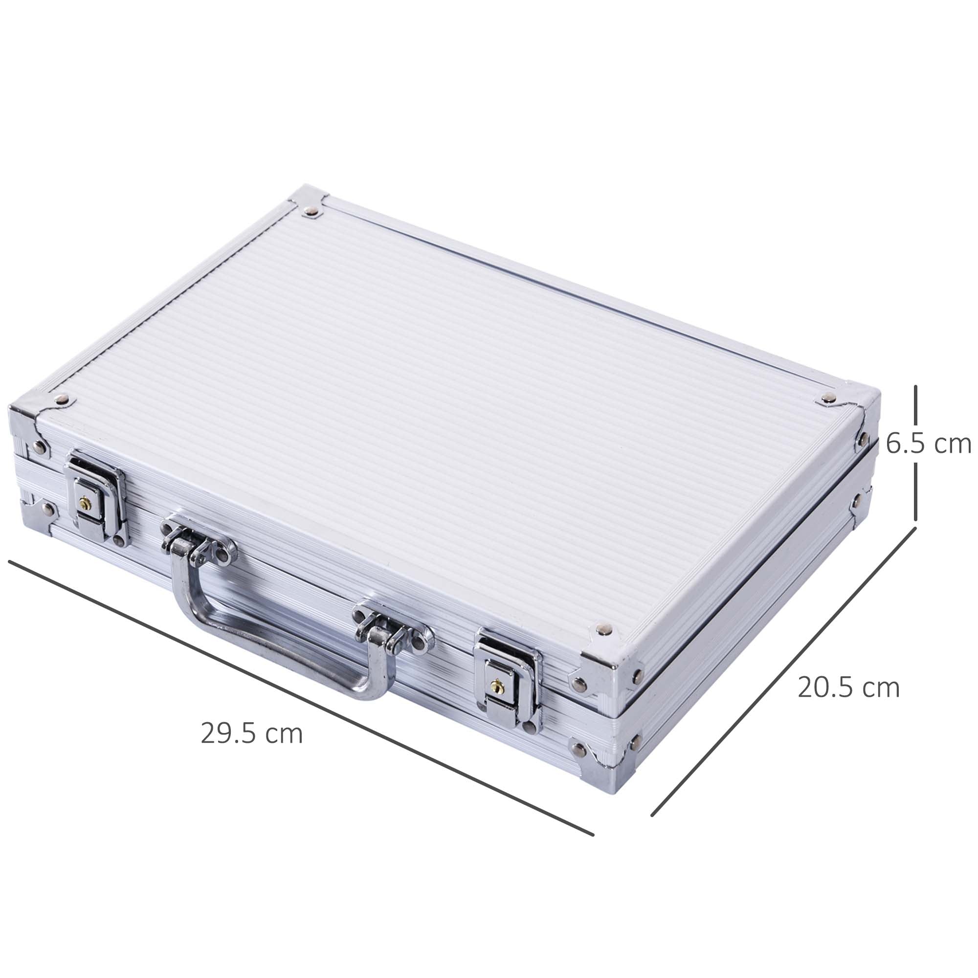 Set 200 Fiches da Poker 2 Mazzi di Carte e Pulsante Dealer con Valigetta