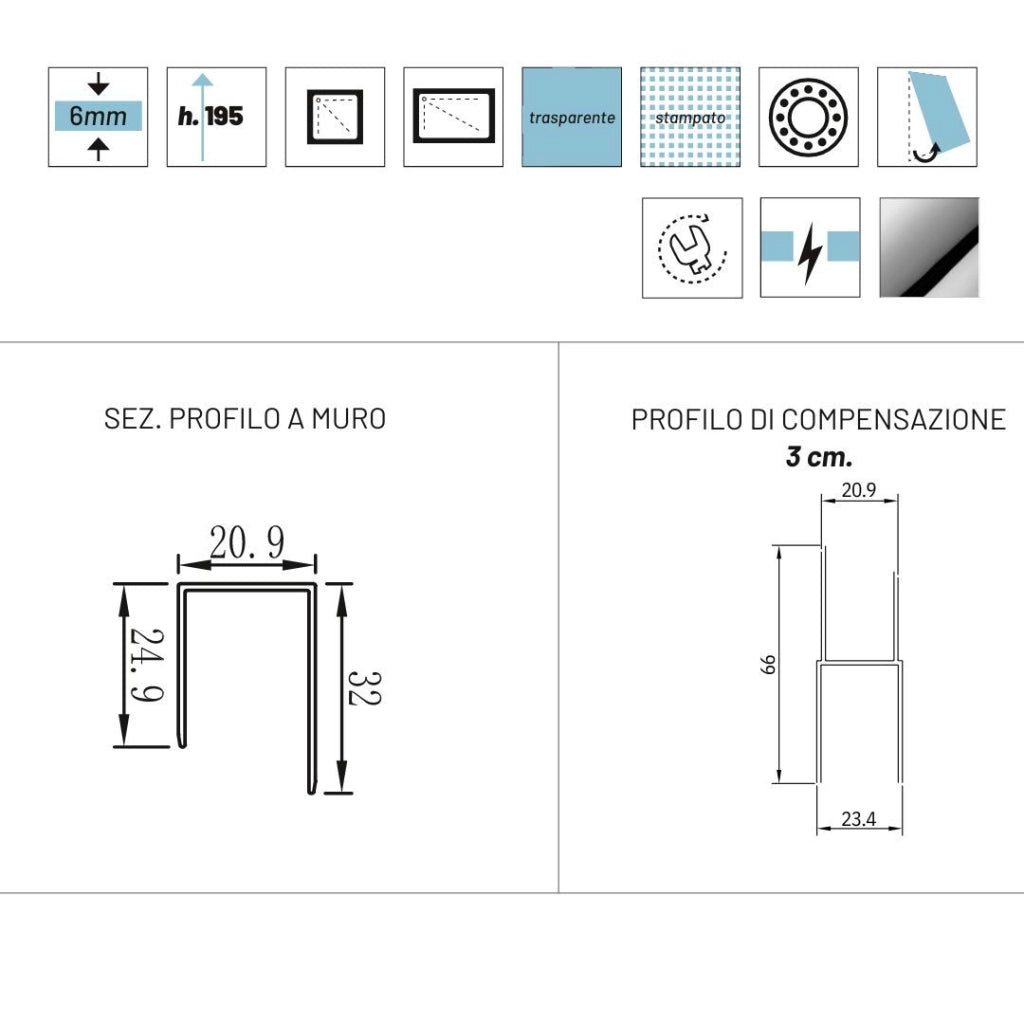 Box doccia angolo apertura ante scorrevoli dafne vetro temperato spessore 6 mm *** misure 72-74x72-74xh195 cm traspar...