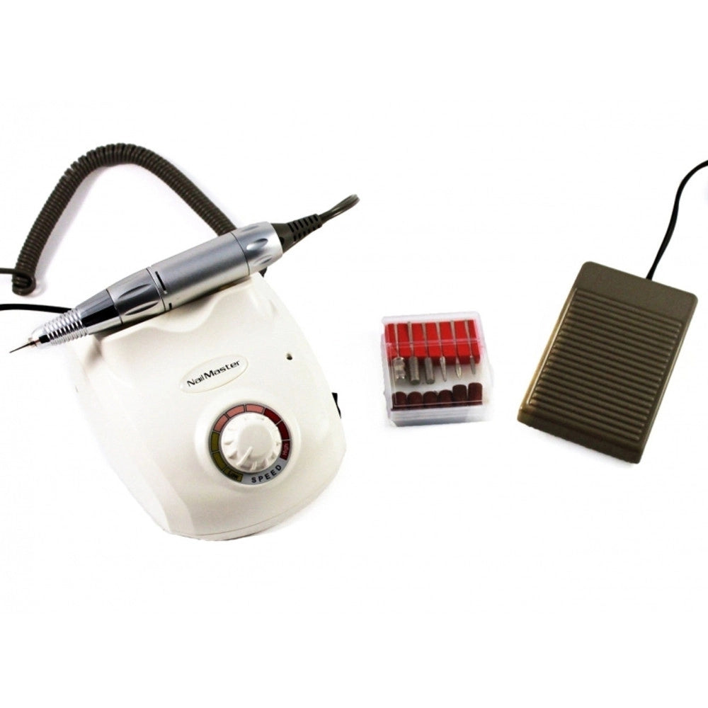 Trade Shop - Set Fresa Professionale Dm208 Manicure Pedicure 5000-35000 Giri Pedale Nail Art -