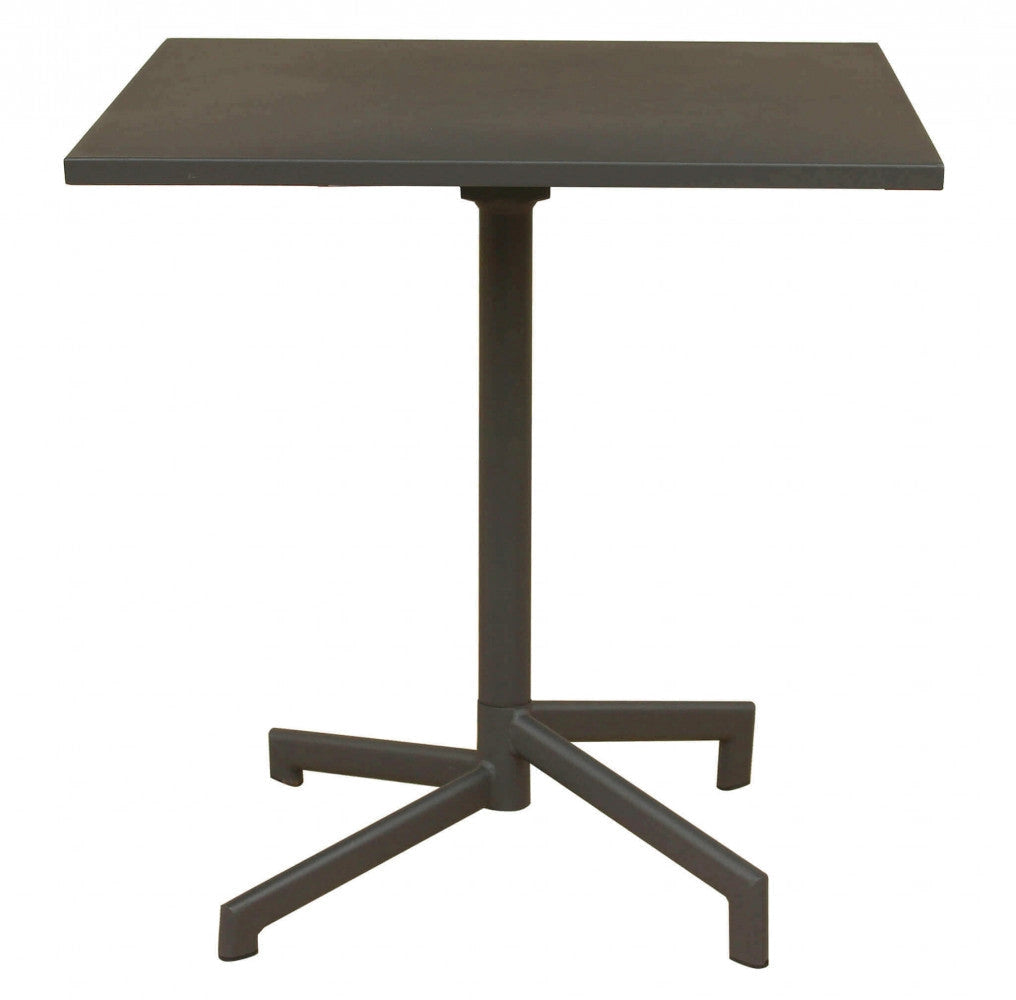 Tavolo Vega 70x70x73 h cm in Acciaio Taupe