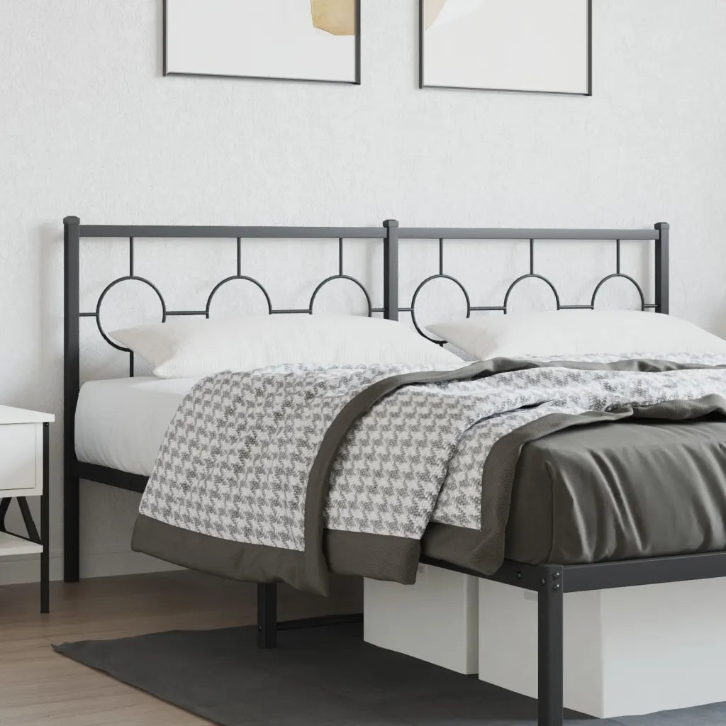 Testiera | Testata di Ricambio in Metallo Nero 180 cm