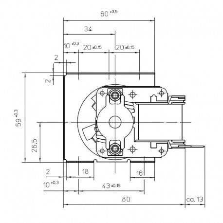 Ventola tangenziale EBM QL4/2500A9-2118L-441 Motore Destro