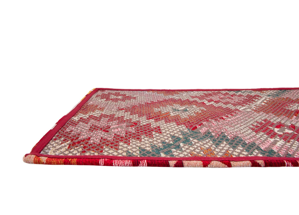 Tappeto Arredo Antiscivolo Camera Salotto Disegno Astratto Geometrico Avana By Suardi - 140x200 - Rosso