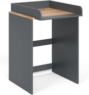 Mobile lavatrice Viktor, Antracite/quercia dorata, 68 x 88.2 cm 2 parti con fasciatoio
