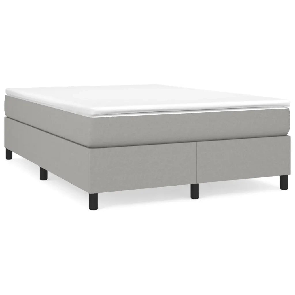 Struttura Letto a Rete a Molle Grigio Chiaro 140x190 cm Tessuto 3120854