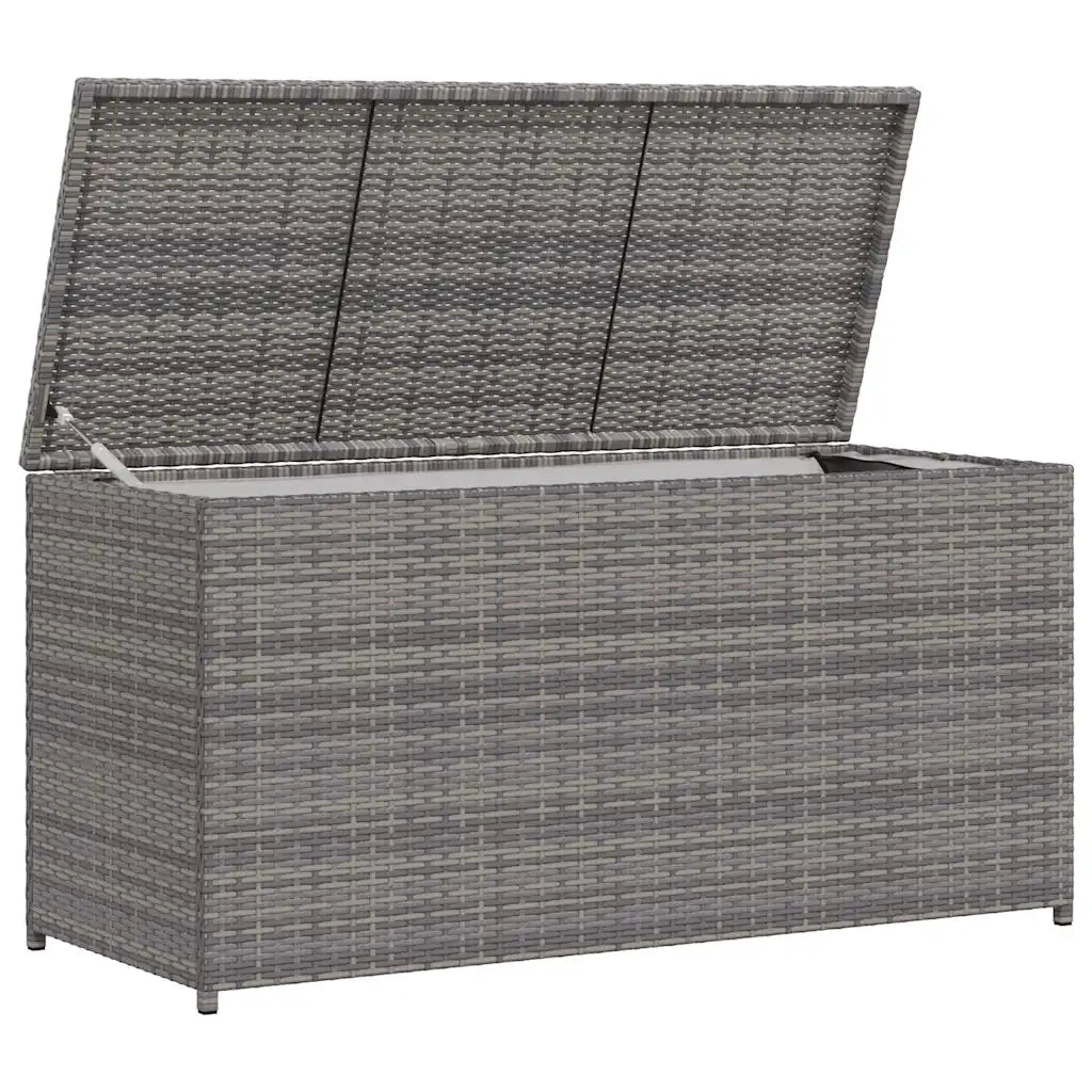 vidaXL Baule da Giardino Grigio 120x50x60 cm in Polyrattan