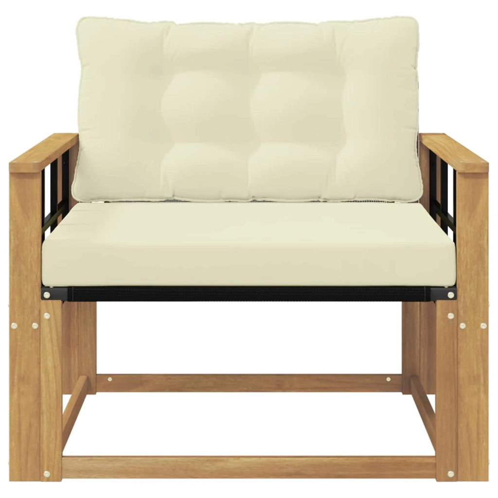Set di divani da esterno-Sofa da giardino Legno di Acacia Massello e Textilene 872215