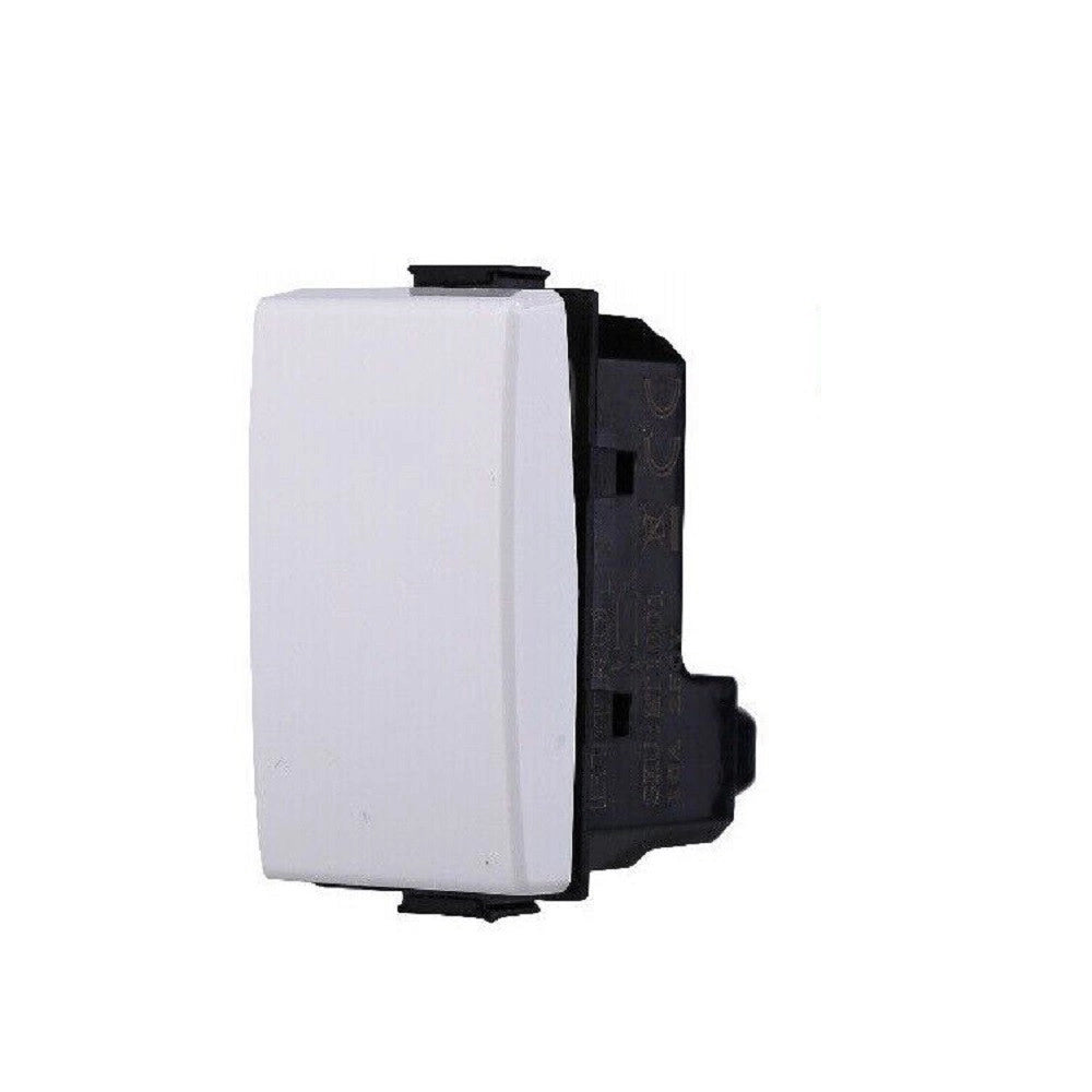 Trade Shop - Serie Bticino Frutti Matix Compatibile Presa Schuko Lan Pulsante Deviatore Usb -     Interruttore Unipolare