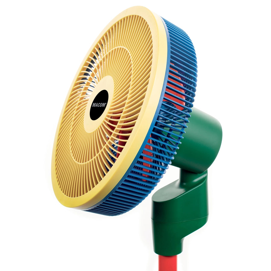 Macom enjoy & relax 982 colour fan ventilatore oscillante da 35 cm, 8 velocità, con timer e telecomando
