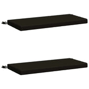 Cuscini per Panchina a 2 Pezzi SOEST 2 pz 100% Poliestere Nero 948631