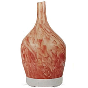 Trade Shop - Diffusore Oli Vetro Cromoterapia Aromaterapia Umidificatore Bianco Rosso 04 Led -