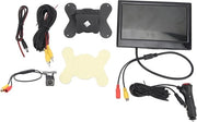 Sistema di Telecamera di Ricambio per Trailer con Monitor da 17,8 cm, Bassa Consumazione, Antioveraccensione, Angolo di Vista di 170 Gradi e Telecamera con 12 LED.