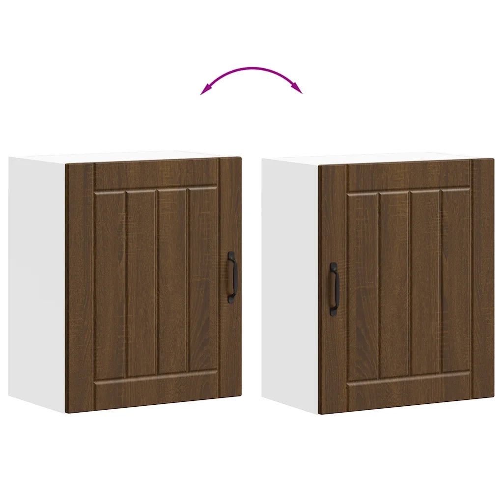 Pensile da Cucina Lucca Rovere Marrone in Legno Multistrato